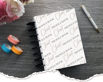 Meraki Planners - Client Profile Book - Discbound - Script 2 Hairstylist Gift