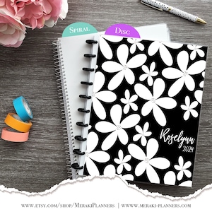 Appointment Book,Personalized,Checklist Planner,2025-2026,Hairstylist Salon Planner,Daily Checklist Agenda,Weekly Calendar-- White Florals