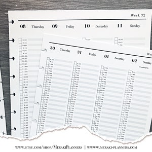 Książka wizyt, spersonalizowana, planer checklist, 2025-2026, planer salonu fryzjerskiego, codzienny harmonogram checklist, kalendarz tygodniowy - wkładki