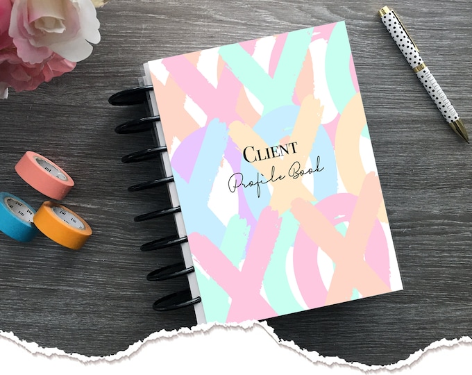 Meraki Planners - Client Profile Book | Beauty Salon - Discbound - XoXo Hairstylist Gift