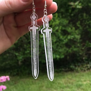 Sword Earrings // Acrylic
