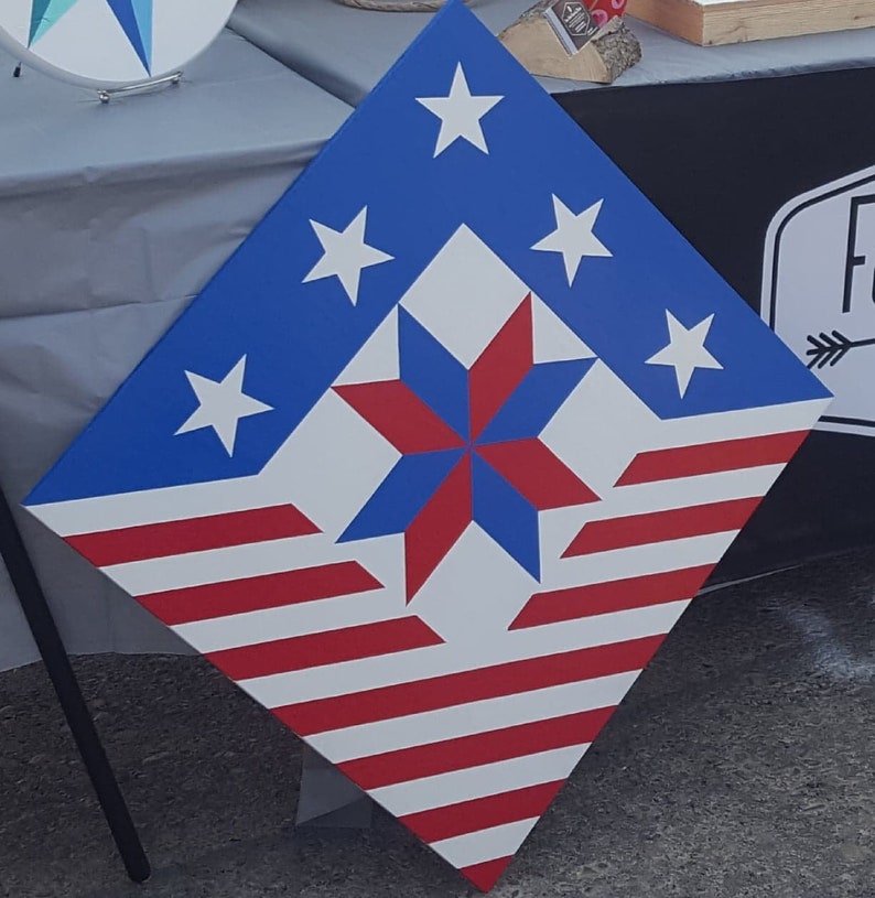 American Flag Barn Quilt Etsy