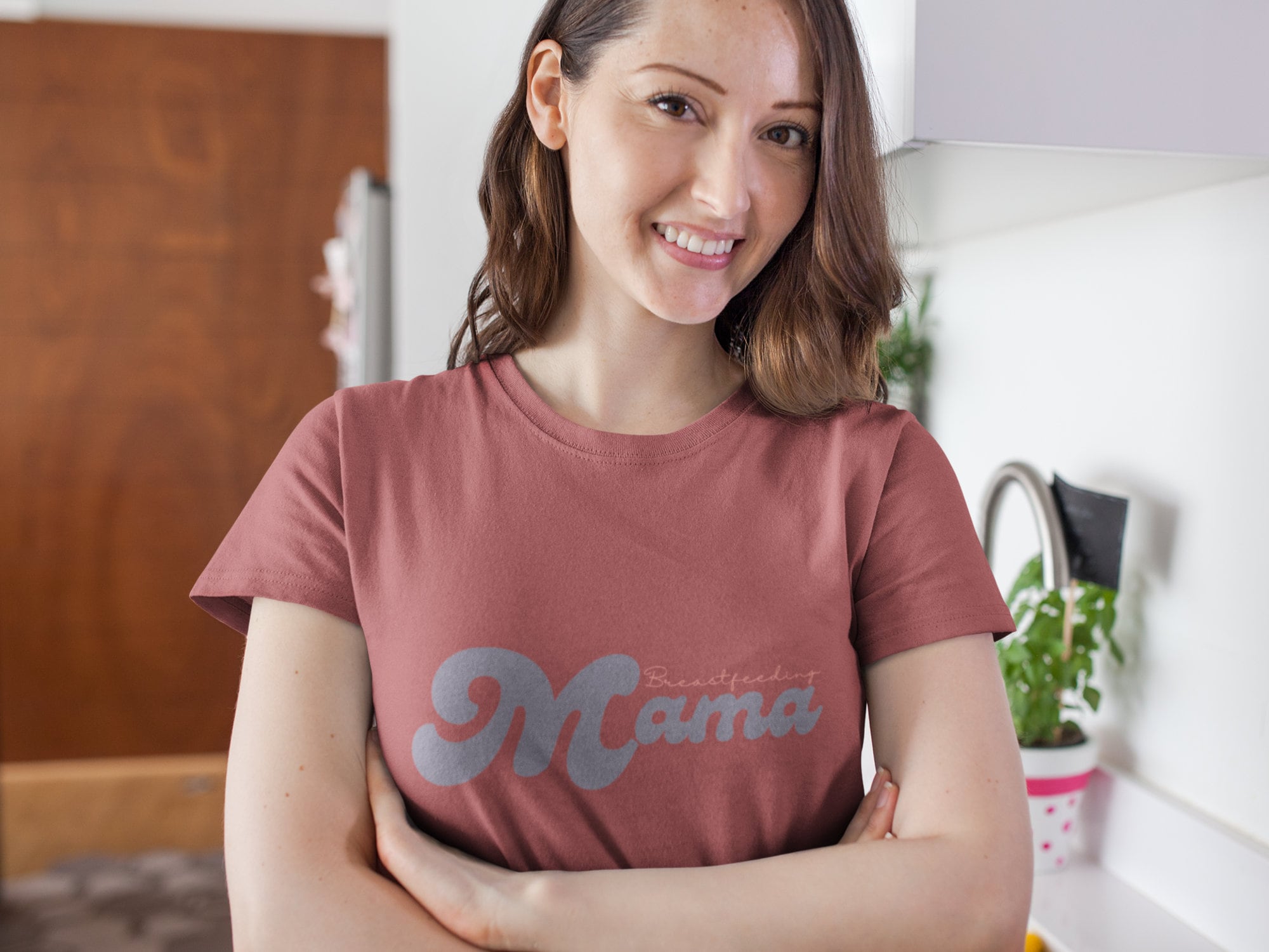 Breastfeeding Mama Tshirt, Breastfeeding Short Sleeve Tee, Breast
