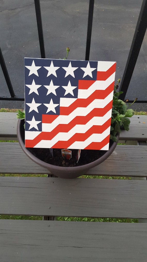 American Flag Barn Quilt Etsy