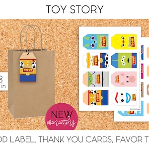 Toy Story / Tags, Gift Tags, Candy Tags, Favors Tags, Candy Bag, Label - PRINTABLE