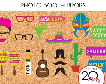 Cinco de Mayo/Mexican Party Photo Booth Props - PRINTABLE