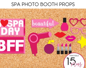 Spa Photo Booth Props - PRINTABLE