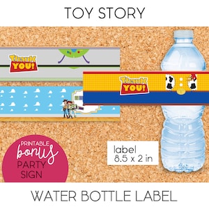 Toy Story / Water Bottle Label, Party Sign - PRINTABLE