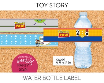 Toy Story / Water Bottle Label, Party Sign - PRINTABLE