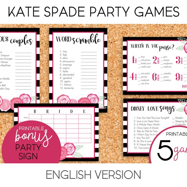 Kate Spade Bridal Shower - Etsy