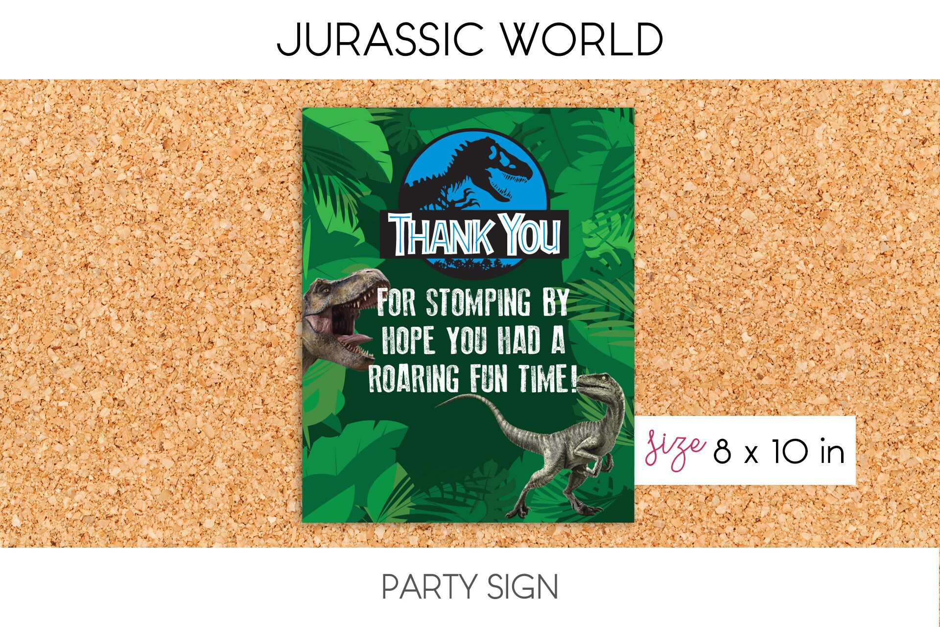 Jurassic World / Food Label Tent Cards Place Cards Party | Etsy