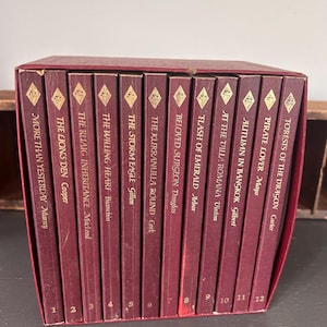 Vintage set of Harkeguin Preniere Edition  Romance novel in slipcase 1980’s paperback books