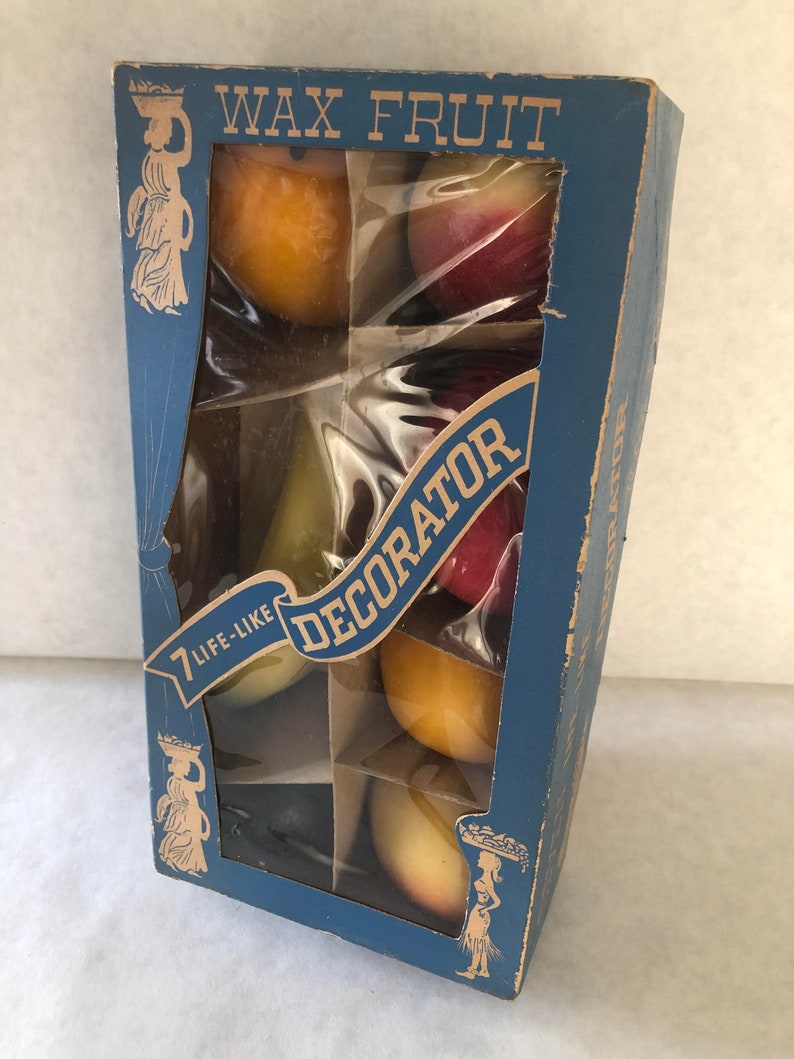 Vintage Wax Fruit in the Original Box 1960 Etsy
