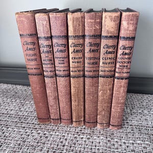 Vintage Cherry Ames Nurse Books by Helen Wells 1940-50’s Set of 7 books