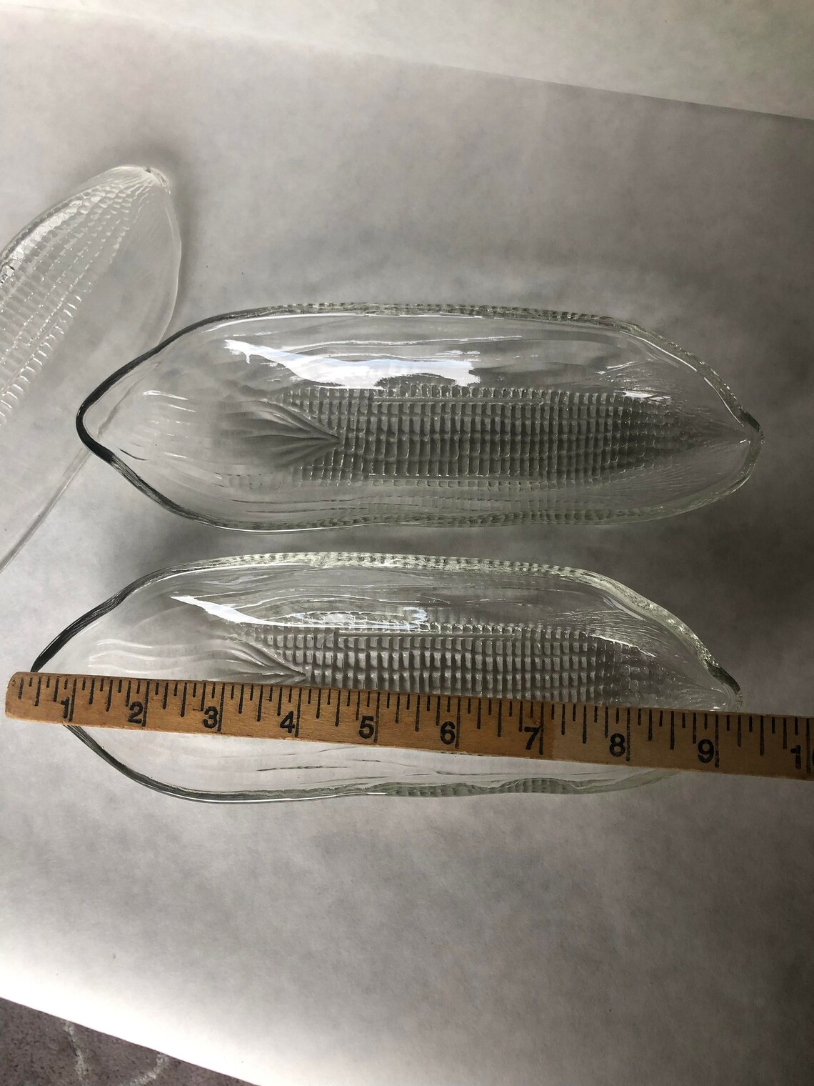 Glass Corn on the Cob Holders Corn Bowls Cob Dishes Corn Etsy