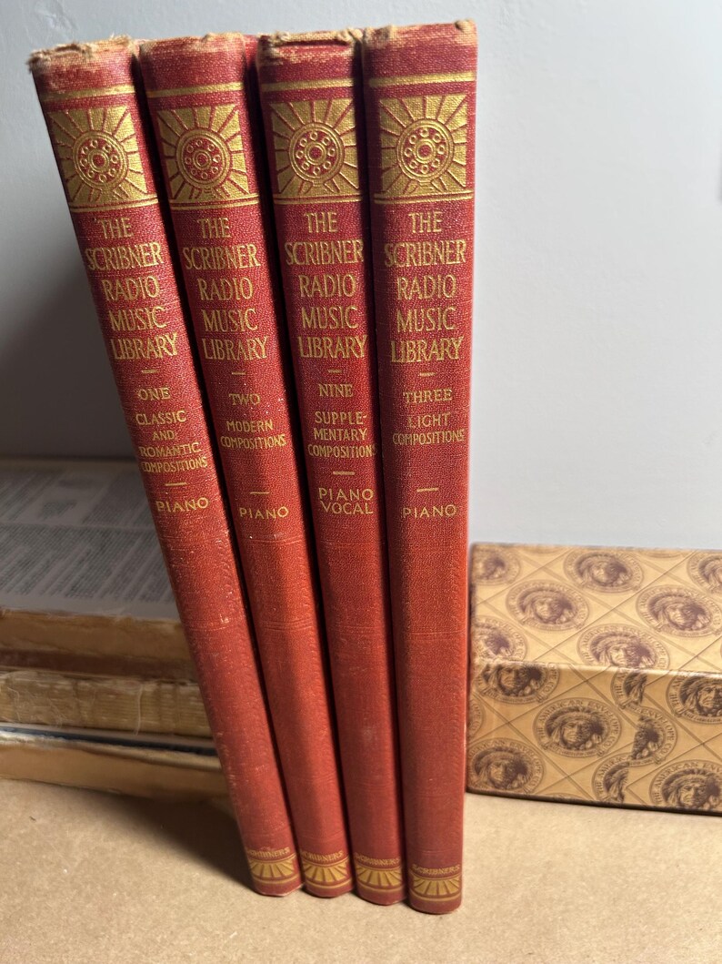 Vintage the Scribner Radio Misic Library Set of 4 Books, Vocal and ...