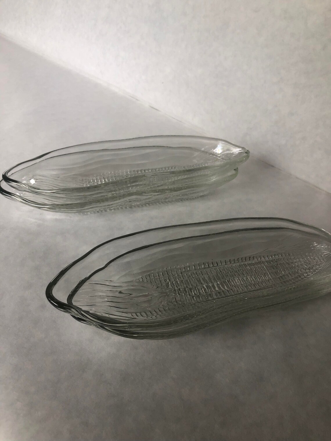 Glass Corn on the Cob Holders Corn Bowls Cob Dishes Corn Etsy