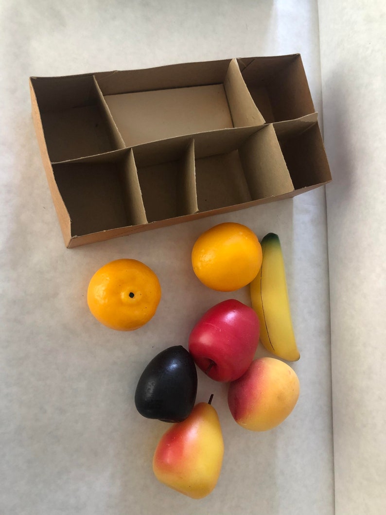 Vintage Wax Fruit in the Original Box 1960 Etsy