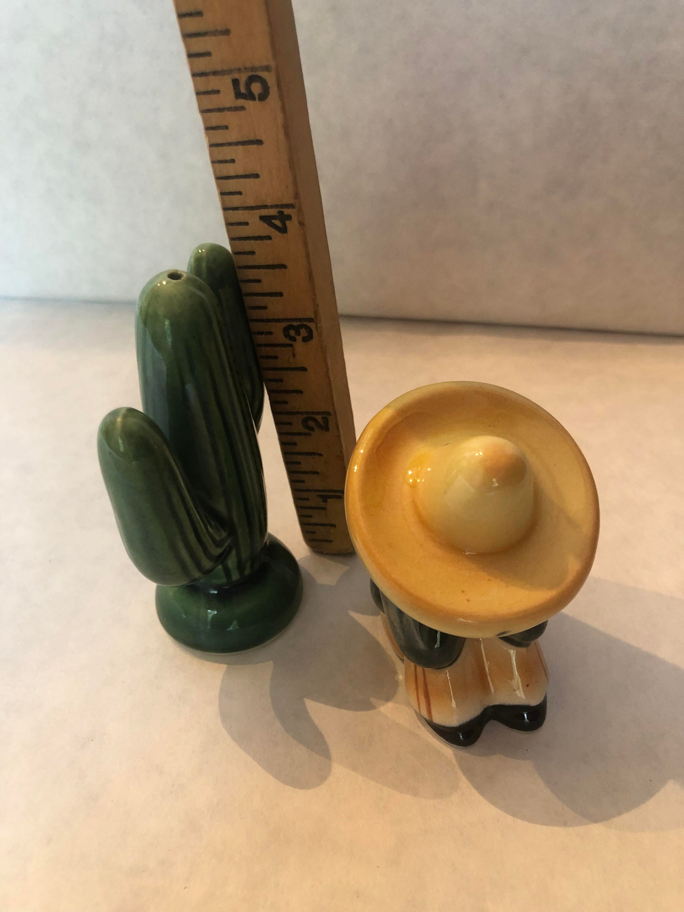 Cactus and Siesta Man Salt and Pepper Shakers Vintage Mad in Etsy