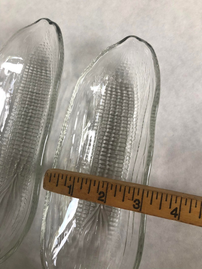 Glass Corn on the Cob Holders Corn Bowls Cob Dishes Corn Etsy