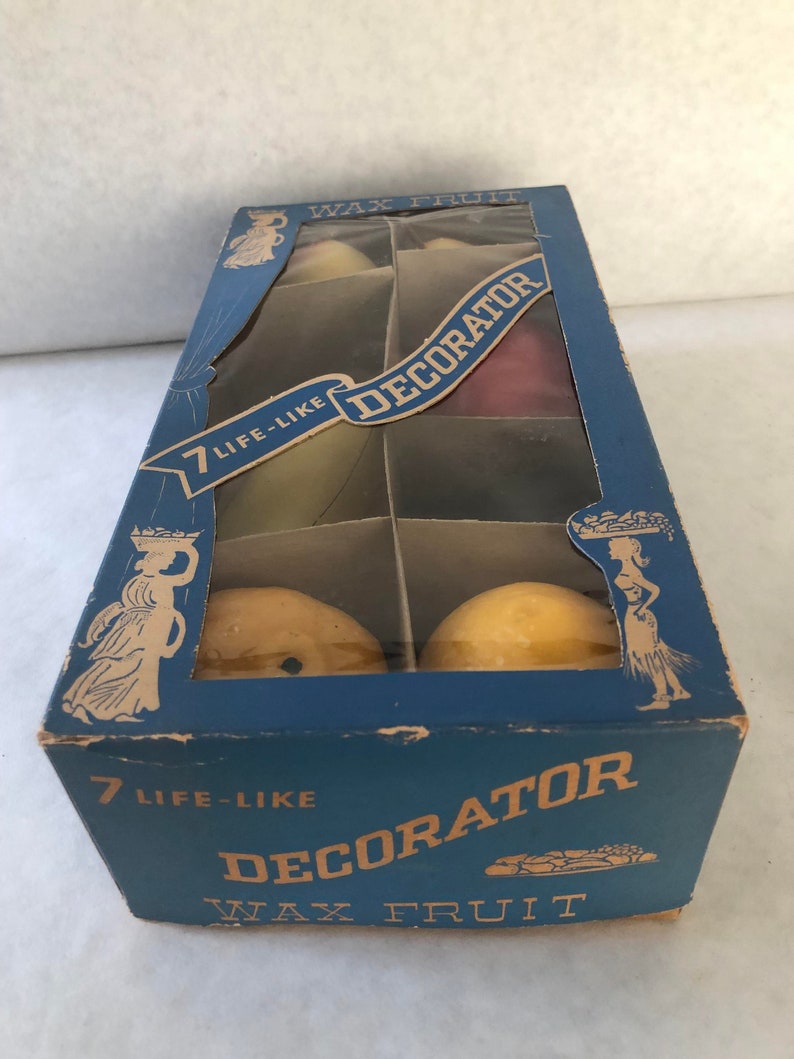 Vintage Wax Fruit in the Original Box 1960 Etsy