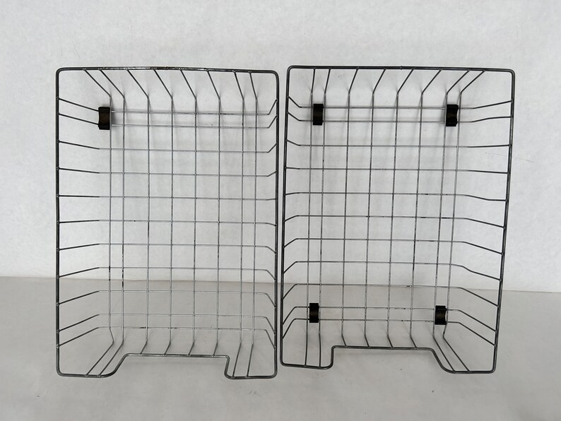 Vintage Office Mail Baskets, Metal Letter Baskets Etsy