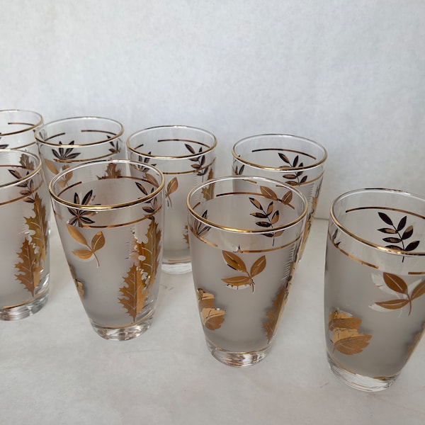 Gold Leaf Glasses Etsy