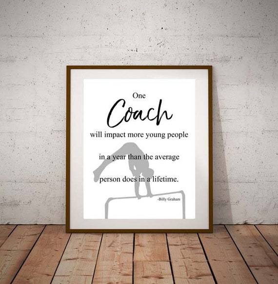 Gymnastics Coach Gift Gymnastics Print Gymnastics Etsy