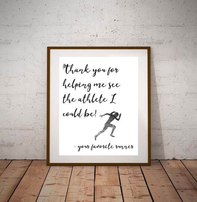 Track and Field Track Coach Gift Track Team Gift Track and Etsy