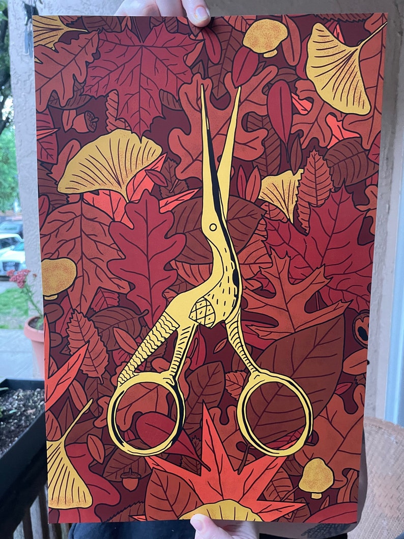 Over the Garden Wall Scissors 11x17 Print Etsy