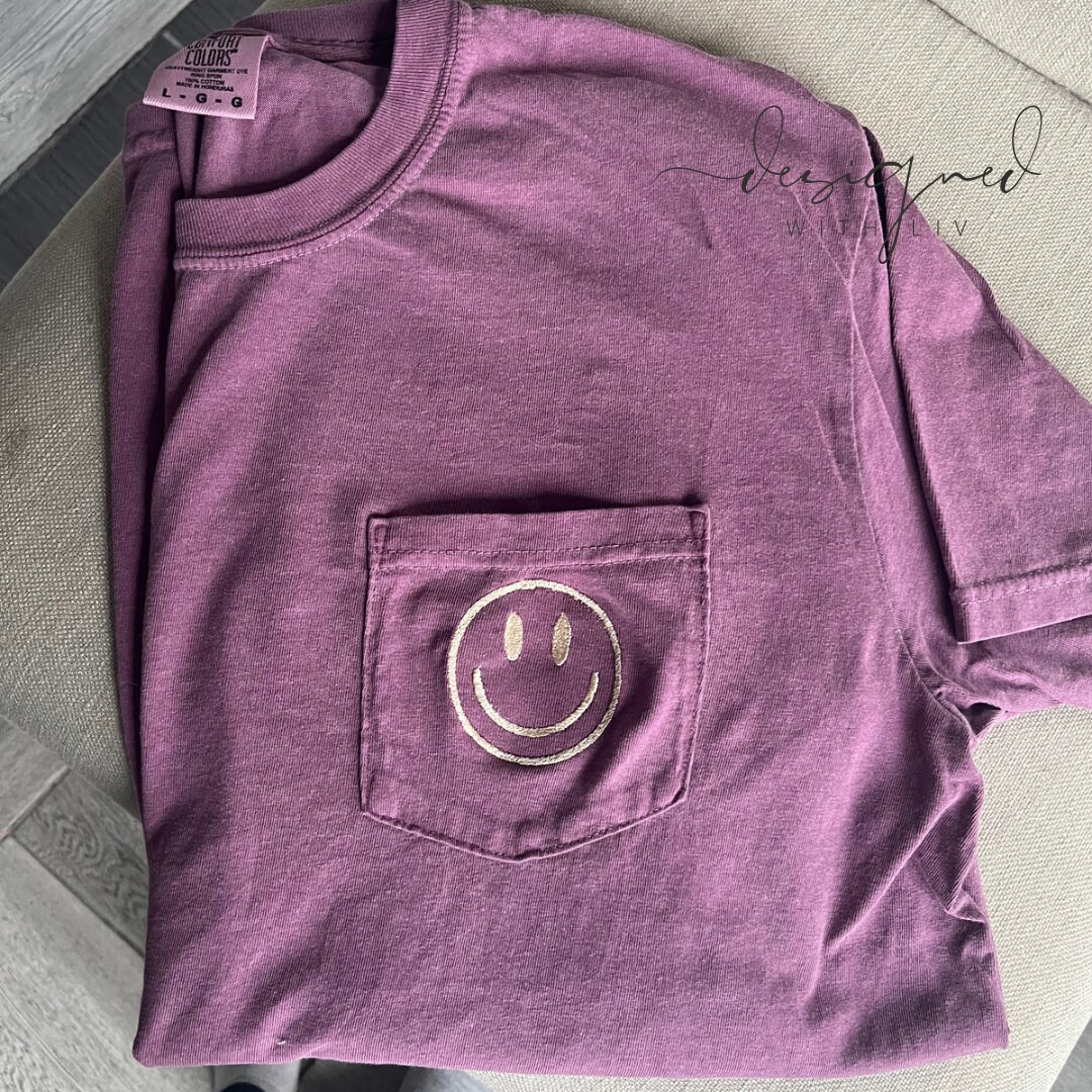Smiley Embroidered Top