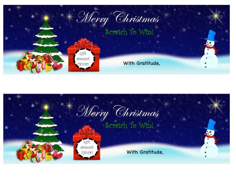 Scratch Off Card Templates