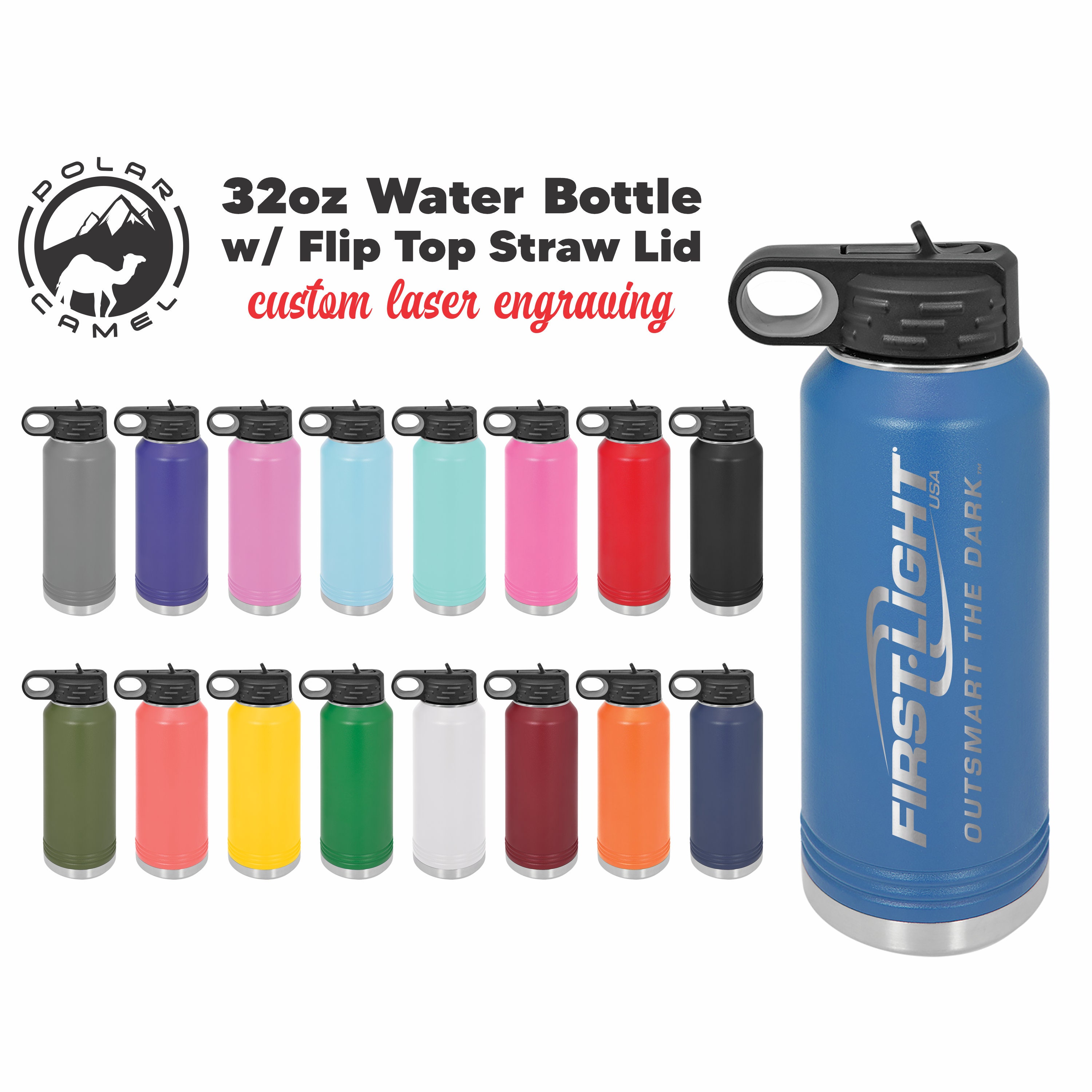 Polar Camel 20oz Water Bottle - PhotoFlashDrive