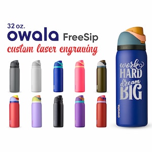 Owala Freesip 40oz Bottle FREE Laser Engraving Stainless Steel Powder  Coated Free Sip Straw Water Bottle With Flip Top Leak Proof Lid -  Hong  Kong