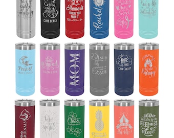 Bulk Custom Laser Engraved 22oz Skinny Tumblers - (Case of 24) - Stainless Steel Powder Coated Polar Camel Tumblers