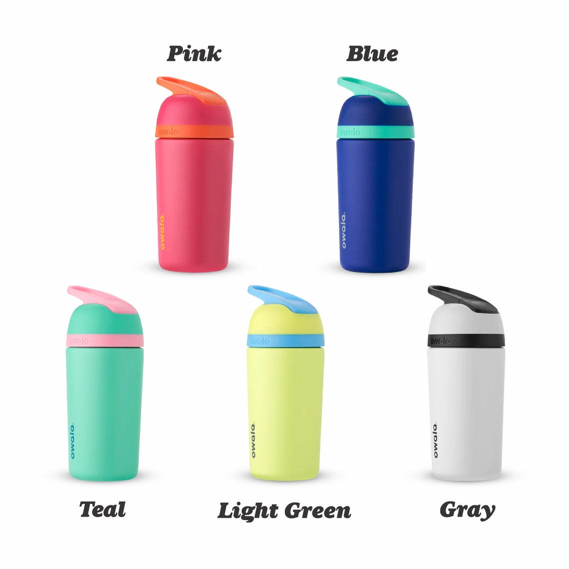 Owala Kids 14oz Stainless Steel Flip Bottle FREE Laser - Etsy