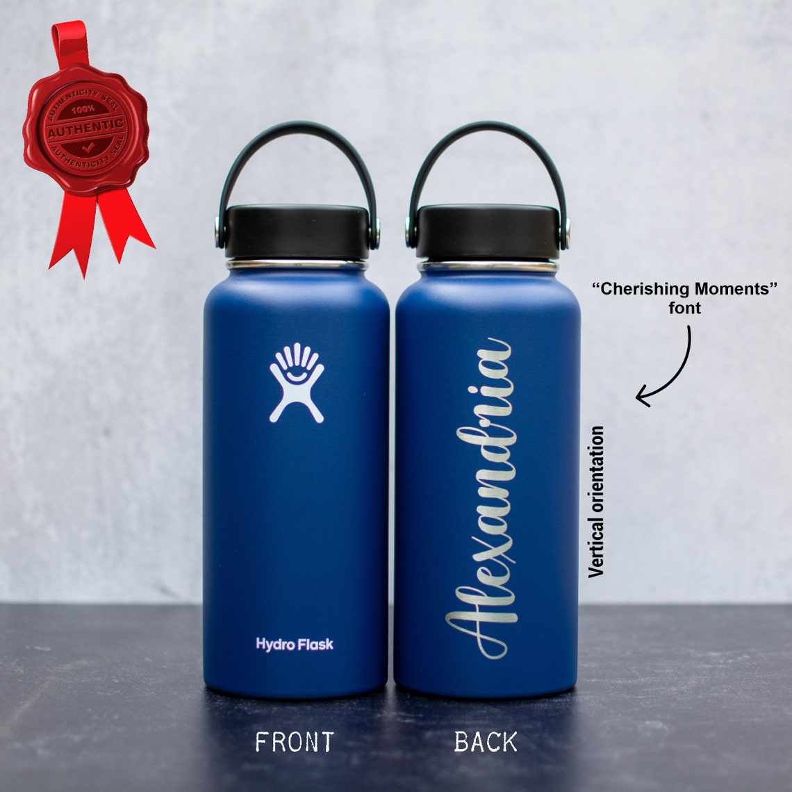 Laser Engraved Hydro Flask Bottles FREE Laser Engraving Etsy
