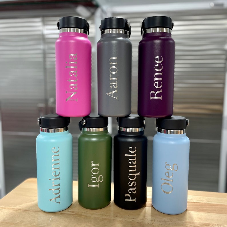 Hydro Flask 40oz Laser Engraved Bottles FREE Laser Engraving Etsy