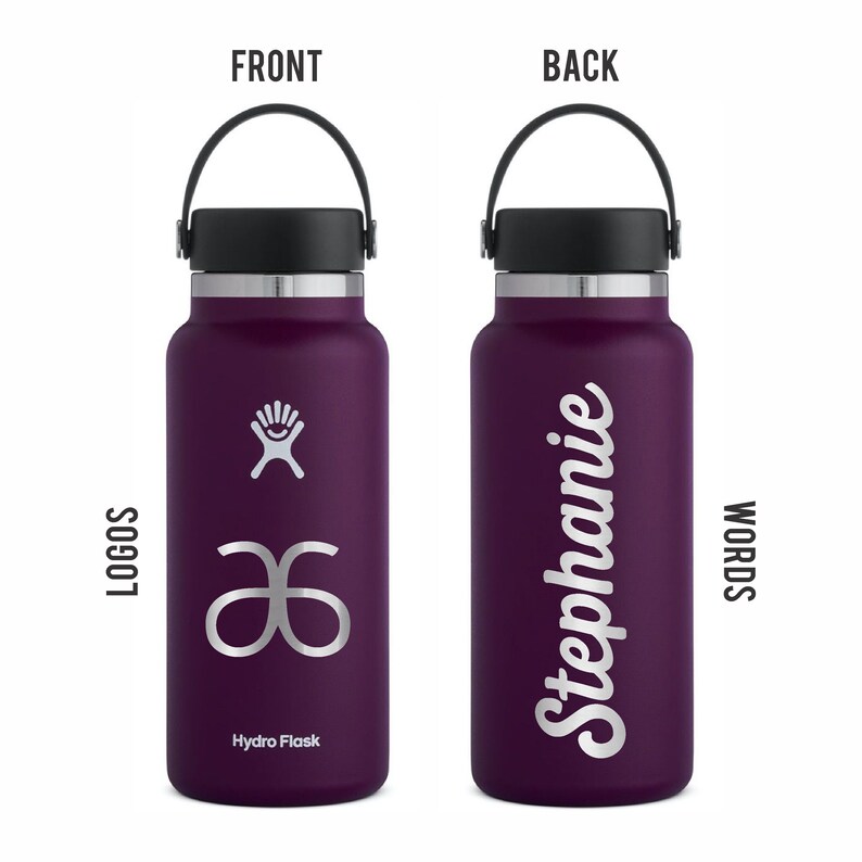 Hydro Flask 40oz Laser Engraved Bottles FREE Laser Engraving Etsy