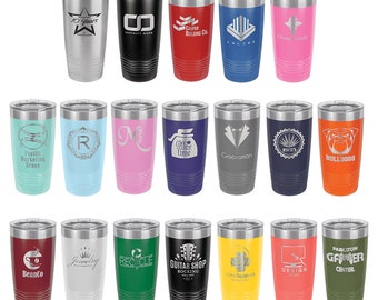 Bulk Custom Laser Engraved 20oz Tumblers - (Case of 24) - Stainless Steel Powder Coated Polar Camel Tumblers
