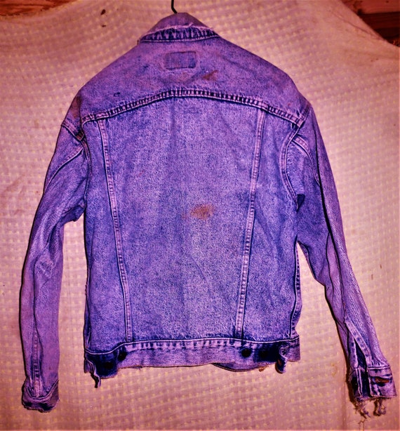 levis denim jacket vintage size mens medium - image 4