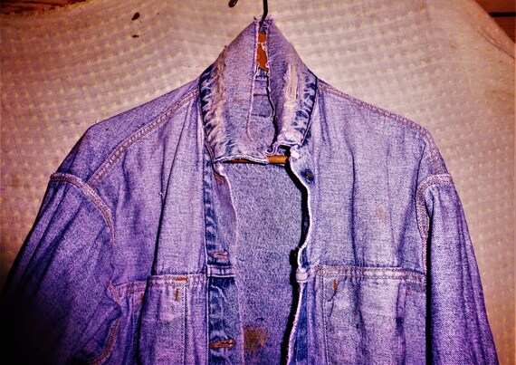 levis denim jacket vintage size mens medium - image 9
