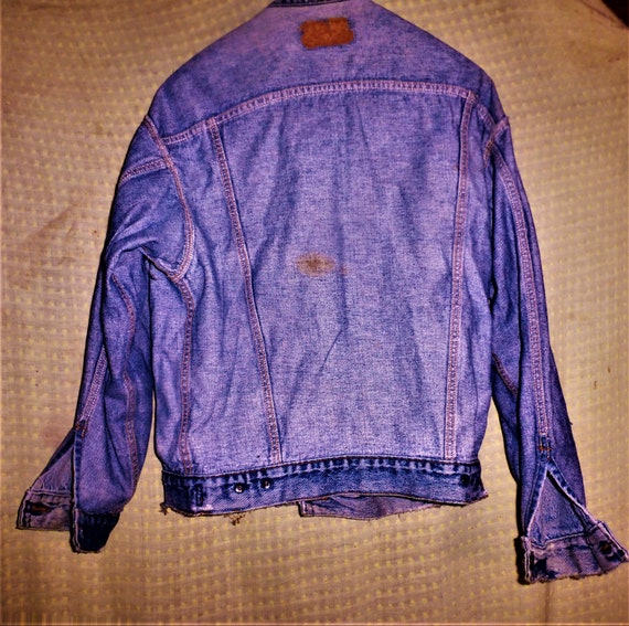 levis denim jacket vintage size mens medium - image 7