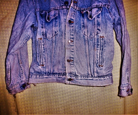 levis denim jacket vintage size mens medium - image 3