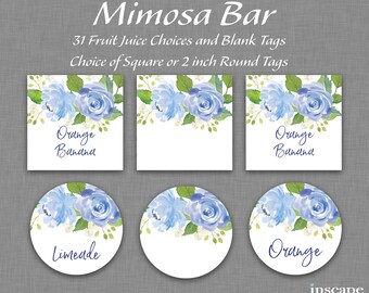 Baby Shower Momosa Bar Sign Printable Greenery Baby Shower Etsy