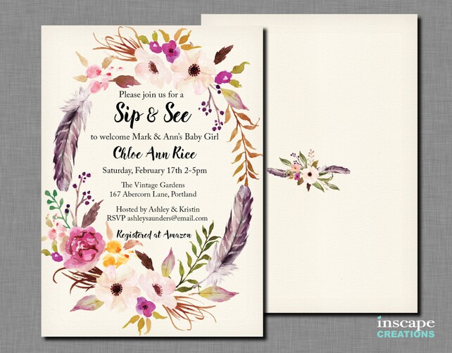 boho sip and see