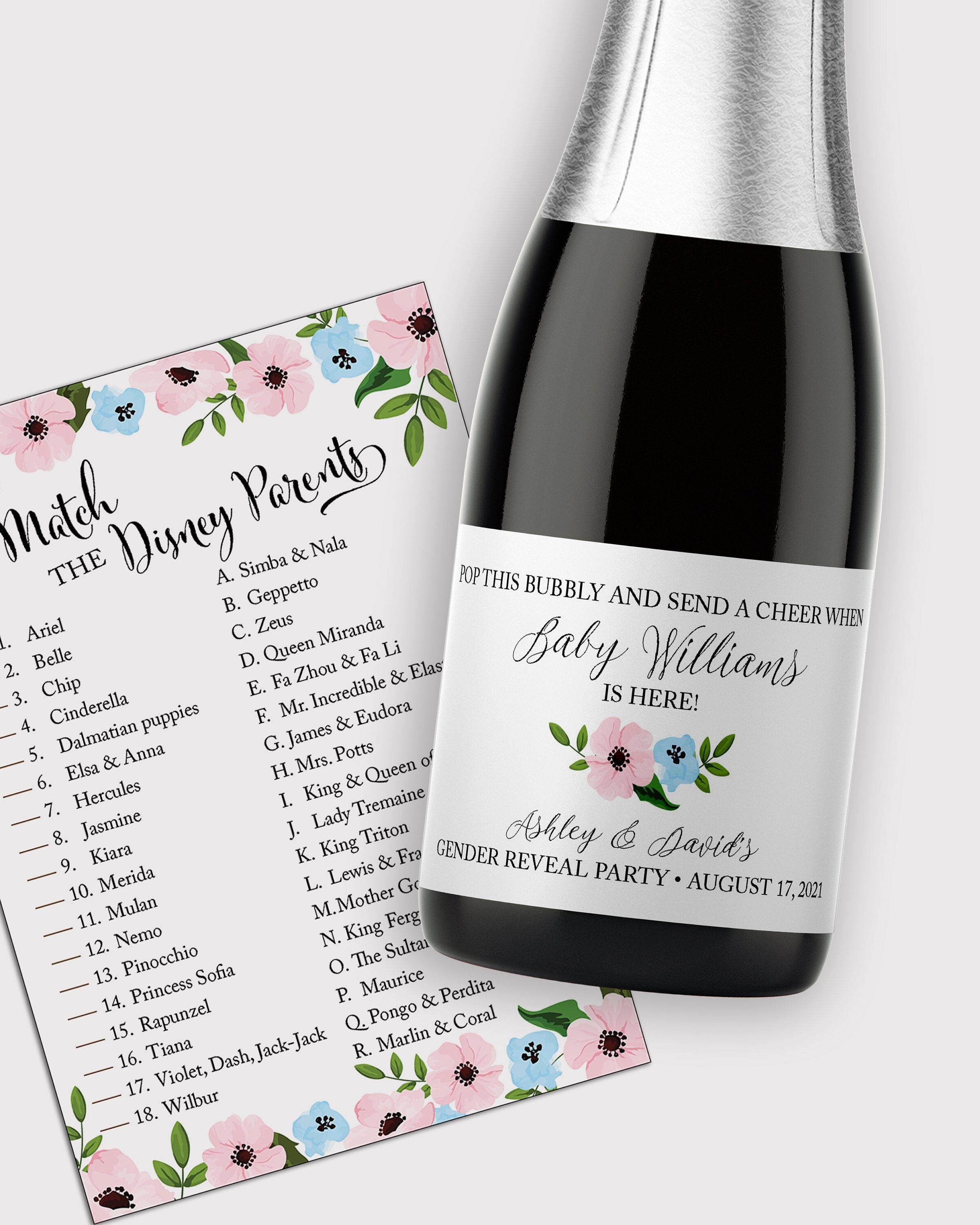 Custom Welcome Baby Shower Ready To Pop Champagne 3 X 2 Waterproof Matte White Labels Set Of 10 Mini Champagne Or Mini Wine Labels Party Favors Handmade Products Brilliantpala Org