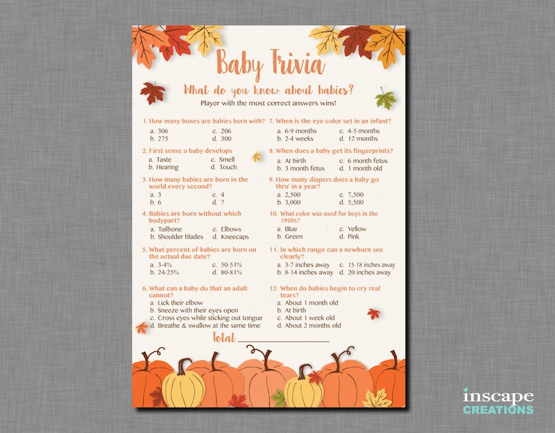 Child Trivia Sport Printable, Pumpkin Child Shower Little one Trivia Match, Slide Youngster Trivia, Rustic Kid Shower Sport, Minor Pumpkin Kid, Autumn picture about Autumn Trivia for Seniors Printable referred to as Youngster Trivia Sport Printable, Pumpkin Child Shower Little one Trivia Video game, Tumble Little one Trivia, Rustic Little one Shower Match, Very little Pumpkin Youngster, Autumn