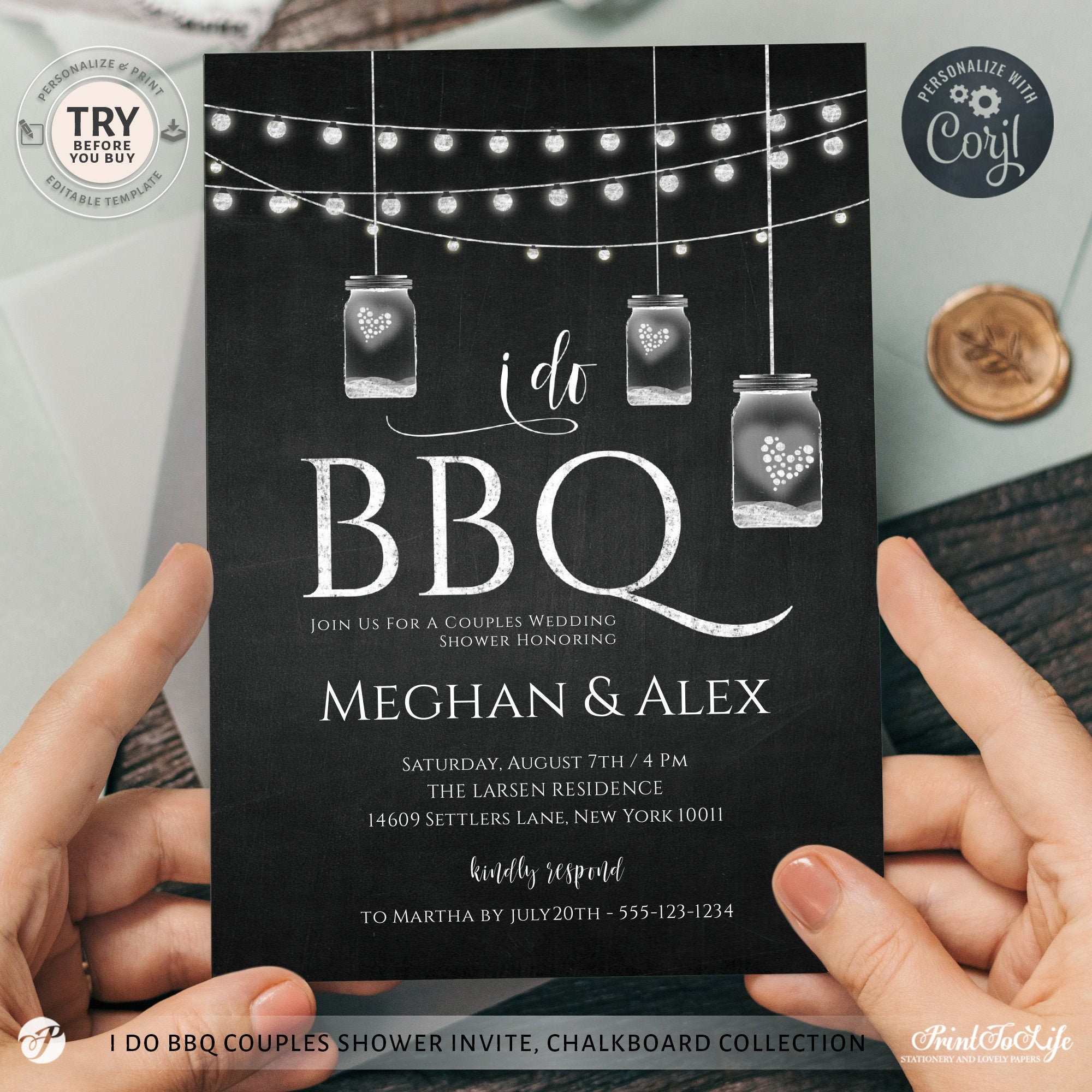 I Do BBQ Invitation and Thank You Card Bridal Shower or - Etsy I Do BBQ Invitation and Thank You Card Bridal Shower or - Etsy