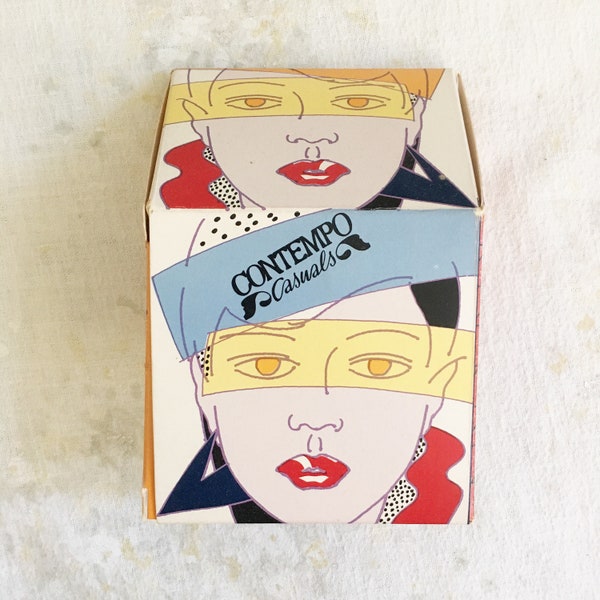 Vintage Contempo Casuals Gift Box 1980s 1990s Original VTG Trendy Clothing Store